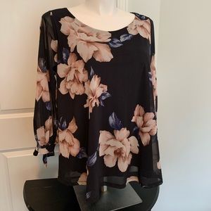 Papermoon for Stitch Fix Tie Sleeve Blouse